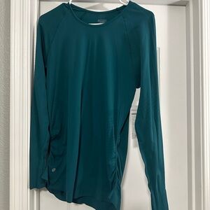 Athleta Teal Long Sleeve Women's Top